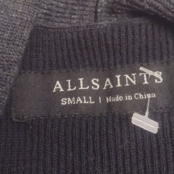 All Saints Cardigan Sweater very dark navy - Picture 4 of 6